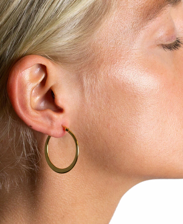 Hultquist Classic Asta Medium øreringe.Diameter: 35 Mm. Guld - Billede 2