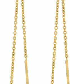 Pernille Corydon Jewellery Lagoon Earchains 10 Cm Baroque Pearl