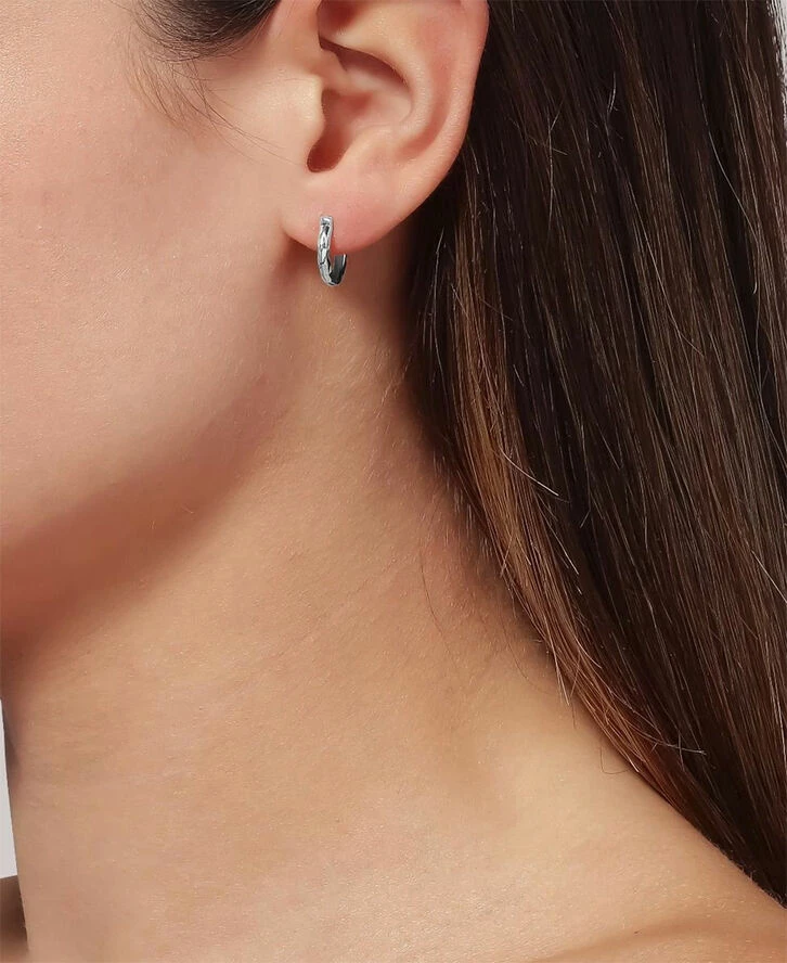 Jane Kønig Tiny Rhombus Earring, Sterling Silver 223 - Billede 3
