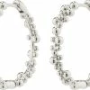Pilgrim SOLIDARITY Recycled Large Bubbles Hoops Silver-plated