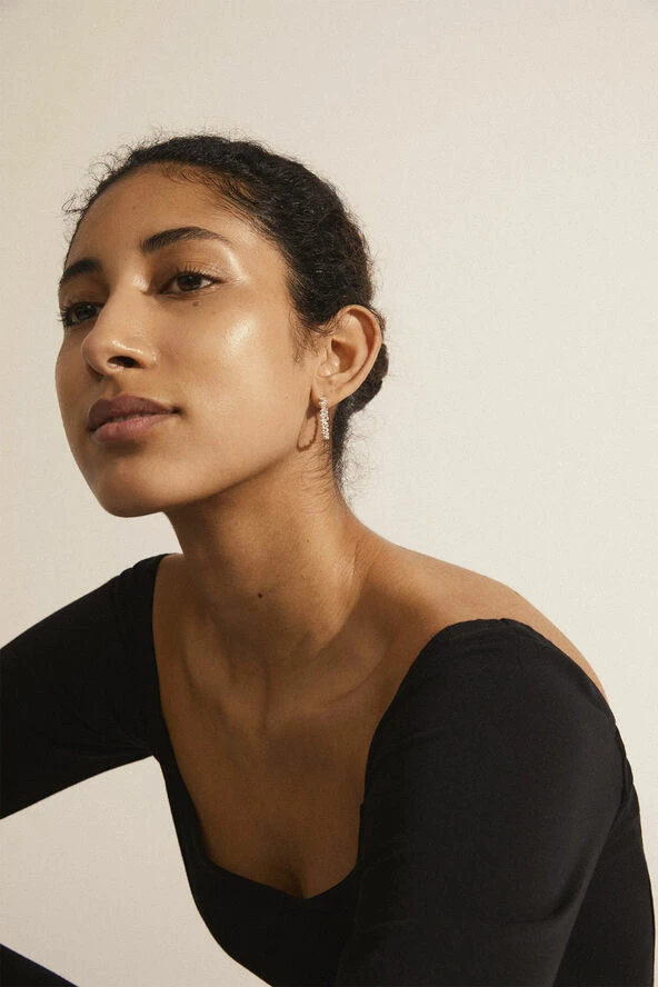 Pilgrim SOLIDARITY Recycled Large Bubbles Hoops Silver-plated - Billede 2