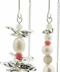 Pilgrim ENERGETIC Ferskvandsperle øreringe Sølvbelagt