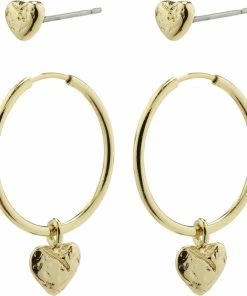 Pilgrim Øreringe : Jayla : Guldbelagt