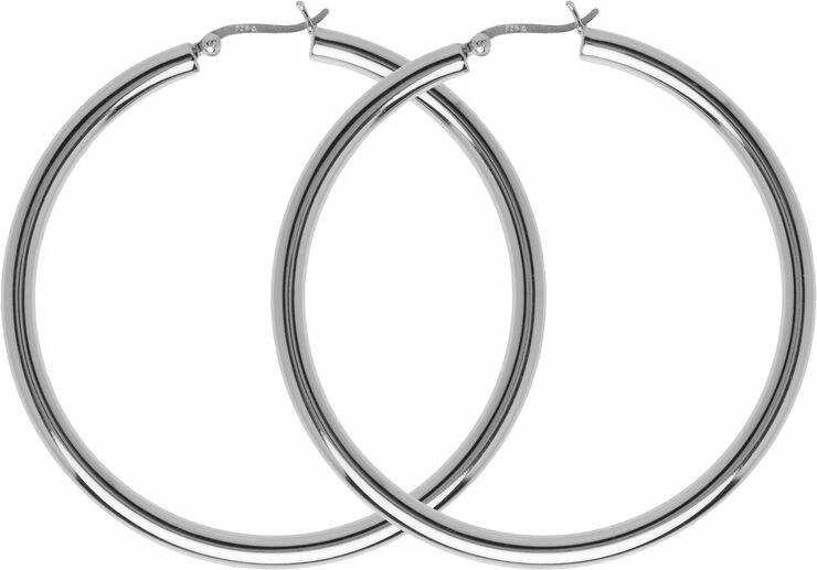 Hultquist Classic Alina øreringe. Diameter: 60 Mm. Sølv