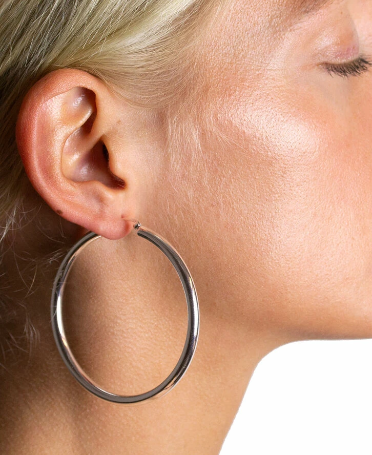 Hultquist Classic Alina øreringe. Diameter: 60 Mm. Sølv - Billede 2