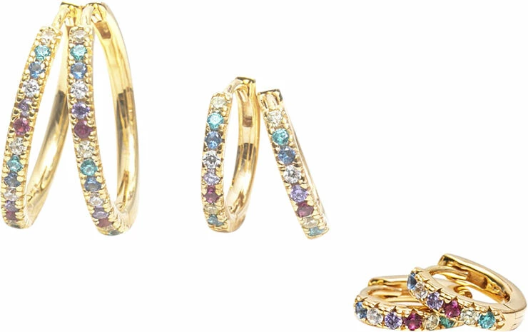 Sif Jakobs Jewellery ELLERA PICCOLO EARRINGS 18K Gold Plated - Billede 2