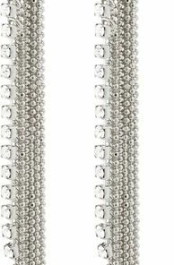 Pilgrim ANE Crystal Waterfall Earrings Silver-plated