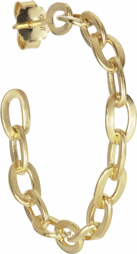 Jane Kønig ROW | HOOP EARRING | GOLD PLATED 221 - Billede 2