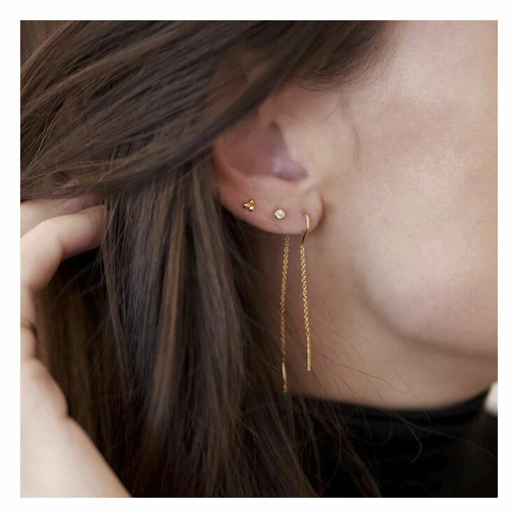 ENAMEL Copenhagen Earring, Hoop Chain 925S - Billede 2