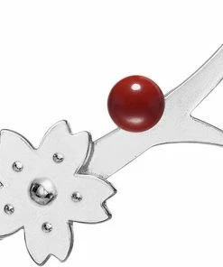 Polar Jewelry Sakura Earcrawler Left Red Bamboo Coral