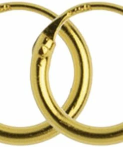 Hultquist Classic Alice &oslash;reringe. Diameter: 10 Mm. Guld