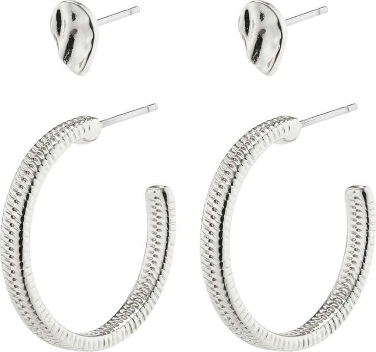 Pilgrim Øreringe : Optimism : Sølvbelagt