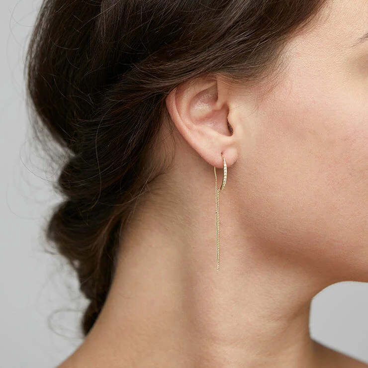 Pilgrim Øreringe, Fire, Guldbelagt, Krystal Guld - Billede 2