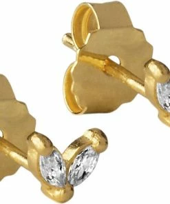 ENAMEL Copenhagen Stud, Lillie Clear CZ