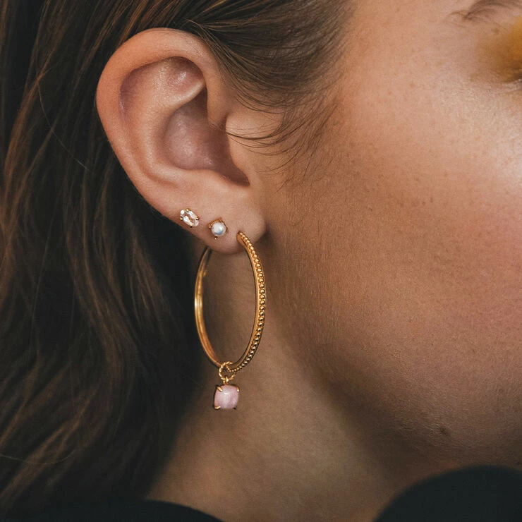 Carré Jewellery EAR POST Gold - Billede 3