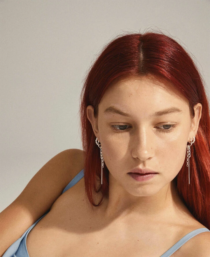 Pilgrim EUPHORIC Hoop øreringe 2-i-1 Sæt Sølvbelagt - Billede 2