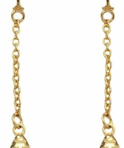 With Love Darling GG #14 & #15: Earstud With Chain Vermeil