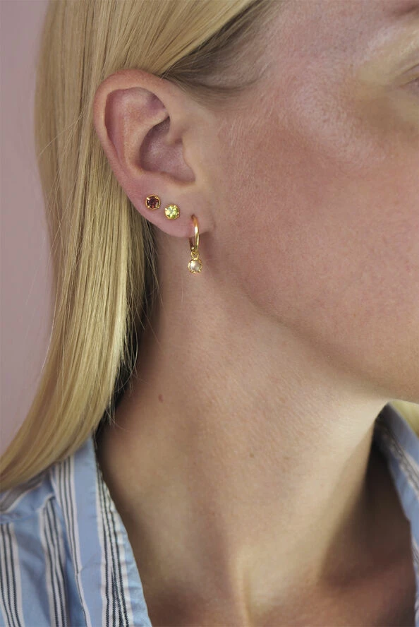 Carré Jewellery BIRTHSTONES EAR STUDS Gold - Billede 2
