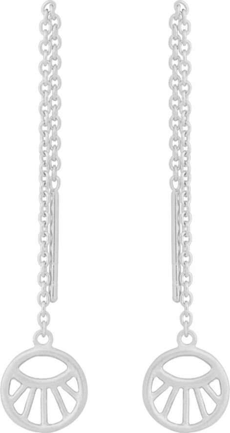 Pernille Corydon Jewellery Small Daylight Earchains Lenght 50 Mm