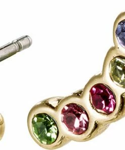 Pilgrim Øreringe, Anita, Guldbelagt, Multi Guld