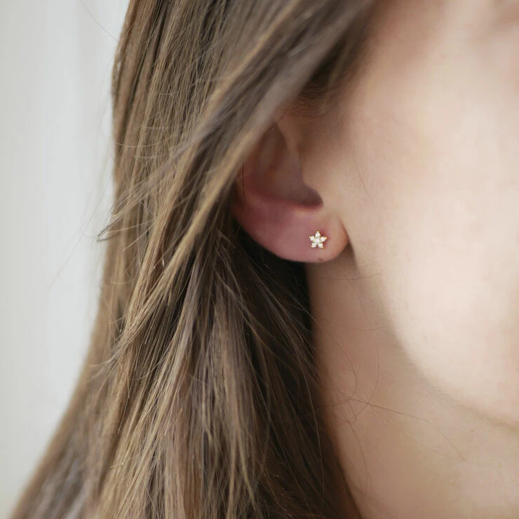 ENAMEL Copenhagen Stud, Fleur 925S/GP - Billede 2