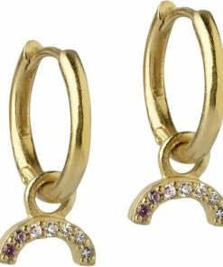 ENAMEL Copenhagen Hoops, Sparkling Rainbow Rainbow CZ