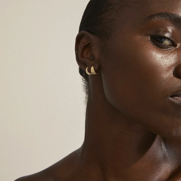 Pilgrim Øreringe : Jemma : Guldbelagt - Billede 2