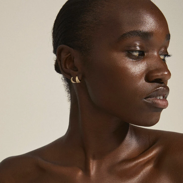 Pilgrim Øreringe : Jemma : Guldbelagt - Billede 3