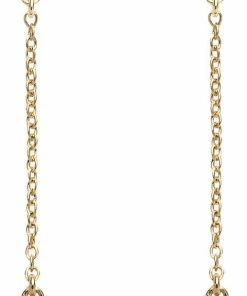 With Love Darling GG #13 & #15: Earstud With Chain Vermeil