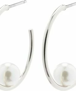 Pilgrim Øreringe : Eline : Sølvbelagt : Hvi