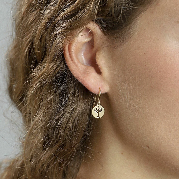 Pilgrim Øreringe : Elin_PI : Guldbelagt Guld - Billede 2