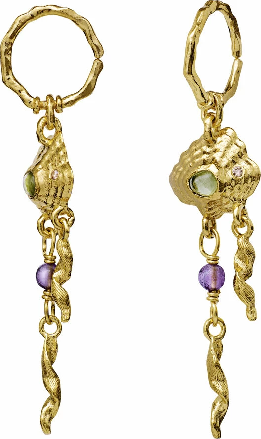 Maanesten Trine Earrings Sterling Silver (925) Gold Plated - Billede 2