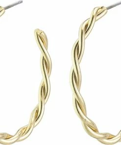 Pilgrim Øreringe : Naja_PI : Guldbelagt