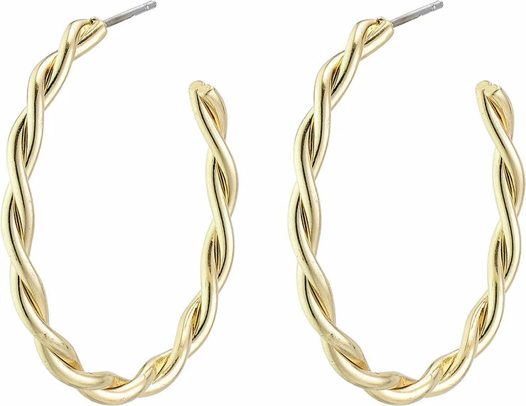 Pilgrim Øreringe : Naja_PI : Guldbelagt