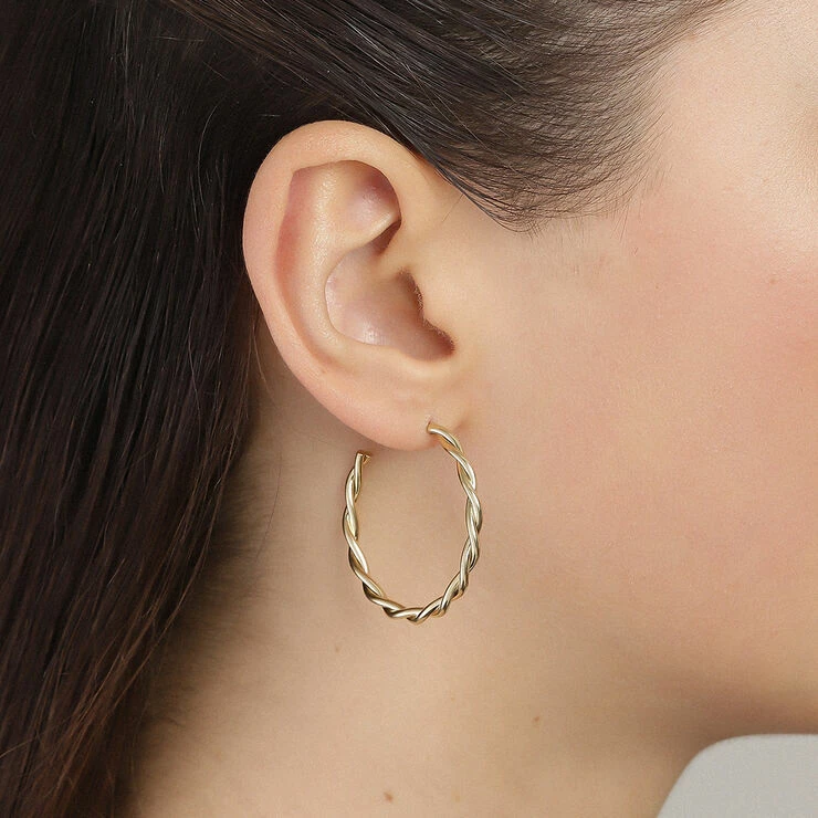 Pilgrim Øreringe : Naja_PI : Guldbelagt - Billede 2