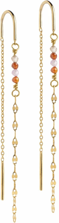 ENAMEL Copenhagen Earring, Ines Orange/Light Cham