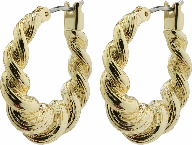 Pilgrim Øreringe : Eileen : Guldbelagt