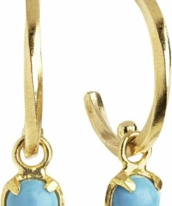 Carré Jewellery BIRTHSTONES HOOPS Gold