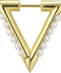 Jane Kønig Small Bahamas Pearl Earring Guld