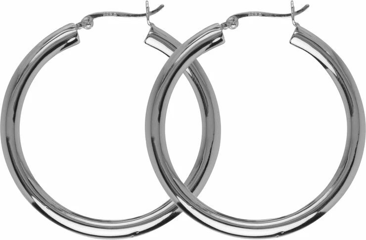 Hultquist Classic Aurora øreringe. Diameter: 30 Mm. Sølv