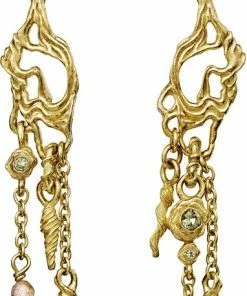 Maanesten Stracia Earrings Sterling Silver (925) Gold Plated