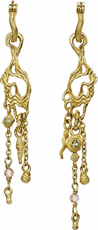 Maanesten Stracia Earrings Sterling Silver (925) Gold Plated