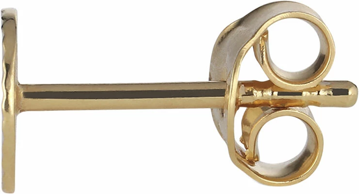 Jane Kønig Reflection Round Stud, Gold-plated Sterling Silver 221 - Billede 2