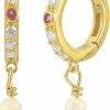 Hultquist Opalus Raindrop Hoops Gold