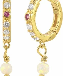 Hultquist Opalus Raindrop Hoops Gold