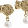 ENAMEL Copenhagen Earring, Pearl Drop - Exclusive Collection 925S/GP/M