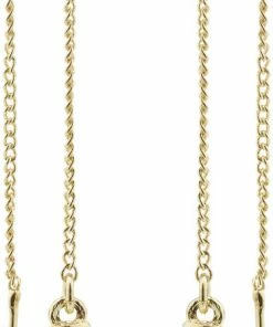 Pilgrim BLOSSOM Recycled Kæde øreringe 2-i-1 Sæt Guldbelagt