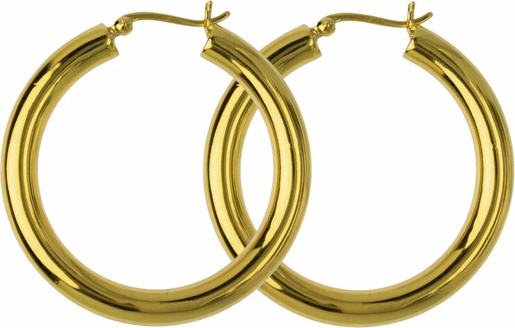 Hultquist Classic Aurora øreringe. Diameter: 30 Mm Guld