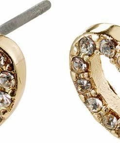 Pilgrim Øreringe, Edie, Guldbelagt, Krystal Guld