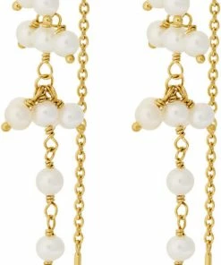 Pernille Corydon Jewellery Ocean Treasure Earchains Size 55 Mm
